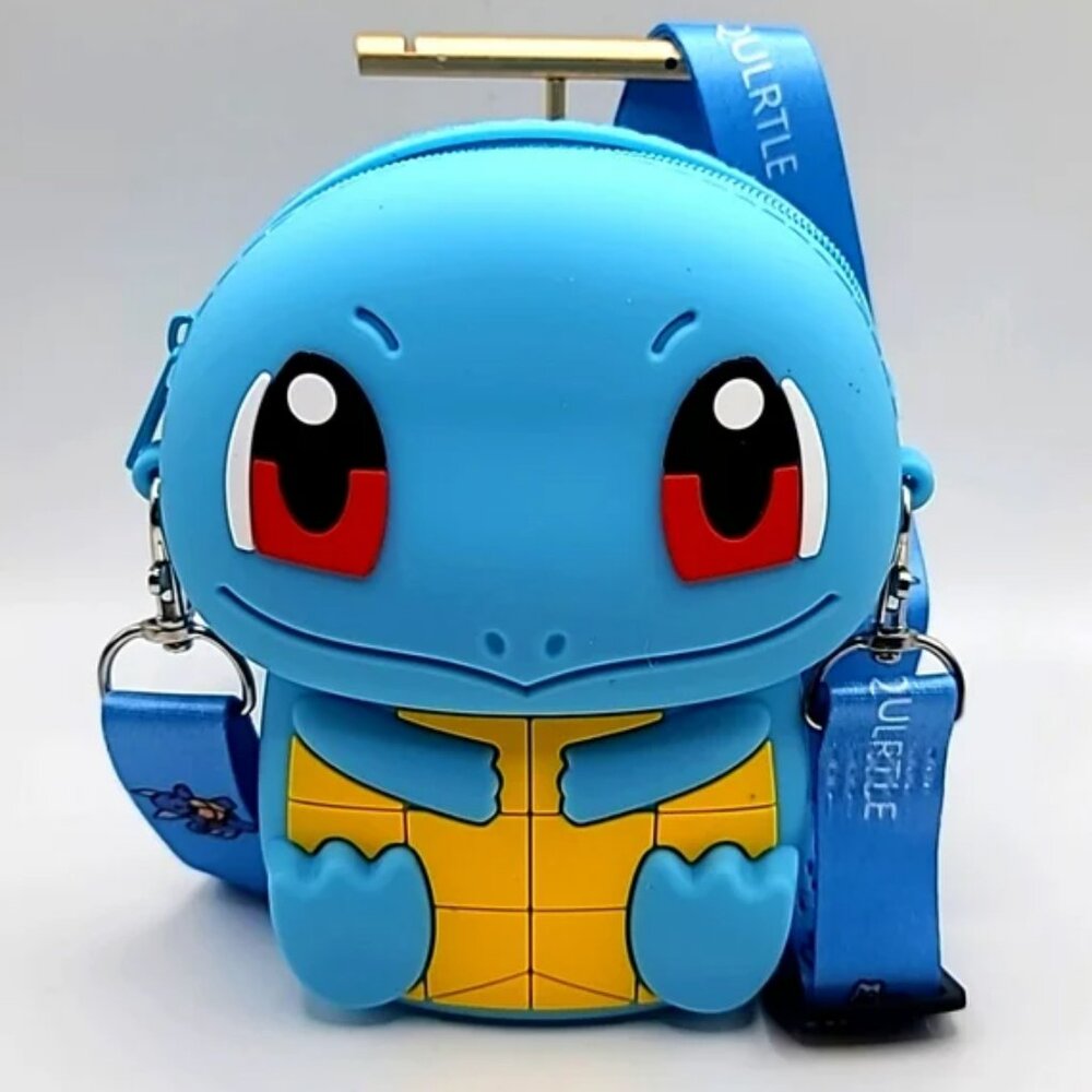 Cute Little Squirtle Pokemon Crossbody Purse or Pouch
